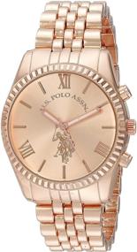 img 3 attached to U.S. Polo Assn. Women's USC40060 Rose Gold-Tone Analog Quartz Watch with Analog Display