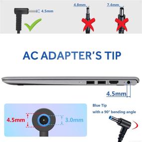 img 2 attached to 💡 HP 45W Power Adapter Charger for Pavilion TouchSmart 11 13 15 Series - Compatible with 741727-001, 721092-001, 719309-001