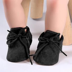 img 1 attached to Anti Slip Toddler Boy's Loafers with Tassels - Moccasins Shoes and Slippers