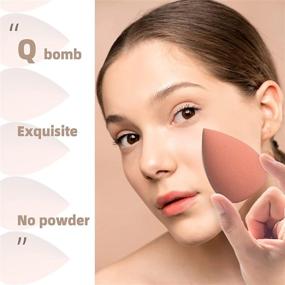 img 1 attached to 🌹 COSTICA Makeup Sponge Set Blender - Flawless Beauty Sponge for Liquid Makeup: 4pcs Rose Series in Multi Colors