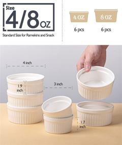 2.6'' White Porcelain Ramekins Souffle Dishes Baking Cups Set of 12 - On  Sale - Bed Bath & Beyond - 31673421