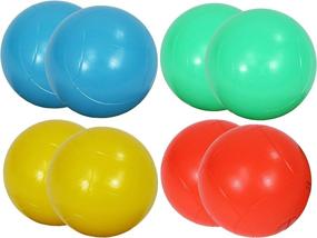 img 1 attached to 🌟 Lighted Bocce Ball Set - Outdoor Glow in the Dark Game for Water Sports, Camping, Parties, and Beach Activities - Perfect for Family Game Night with Multiple Colors