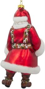 img 2 attached to 🎅 Top-rated BestPysanky Classic Santa Glass Christmas Ornament: A Festive Must-Have!