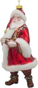 img 3 attached to 🎅 Top-rated BestPysanky Classic Santa Glass Christmas Ornament: A Festive Must-Have!