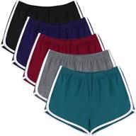 🩳 uratot 5 pack women's cotton yoga dance short pants: the perfect sport shorts for summer athletic activities, cycling, hiking, and more logo