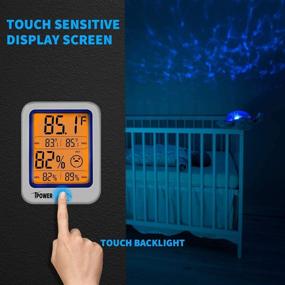 img 3 attached to iPower 2-Pack Digital Indoor Thermometer and Hygrometer: Accurate Temperature & Humidity Monitor with Backlight and Large LCD Display for Home, Office, Greenhouse, Garden