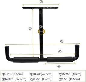 img 3 attached to Крючки для потолочного хранения ZUIWAN, подвесной каяк, Strong