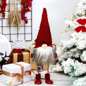 img 2 attached to 🎅 ITOMTE Handmade Swedish Gnome: 17-Inch Scandinavian Tomte with Spring, Nordic Figurine, Plush Elf Toy for Christmas Decorations and Presents