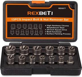 img 4 attached to 🔧 13-Piece REXBETI Impact Bolt & Nut Remover Tool Set with Durable Storage Case