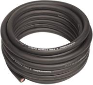 💪кабель питания topstronggear 4 мм² черного цвета - 25 футовый кабель питания/заземления true 4 awg с мягким ощущением и правильной спецификацией (черный) логотип
