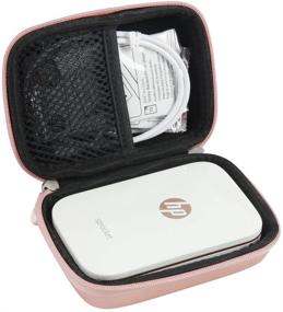 img 4 attached to Hard EVA Travel Case For HP Sprocket Portable Photo Printer By Hermitshell (Rose Gold)