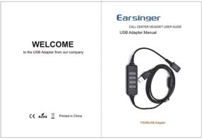 img 2 attached to 🎧 Enhanced USB Audio Processor Adapter: Upgrade Your Plantronics QD Plug Headset for Superior Sound Control and Quick Disconnection