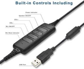 img 3 attached to 🎧 Enhanced USB Audio Processor Adapter: Upgrade Your Plantronics QD Plug Headset for Superior Sound Control and Quick Disconnection