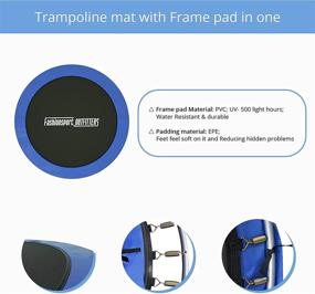 img 1 attached to 🎪 Fashionsport OUTFITTERS 5FT Kids Blue Trampoline Enclosure: Safe & Fun Outdoor Play