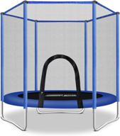 🎪 fashionsport outfitters 5ft kids blue trampoline enclosure: safe & fun outdoor play logo