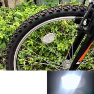 welnent bicycle wheel reflectors warning logo