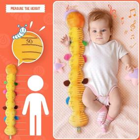 img 2 attached to 🎶 Awotoy Baby Toys Musical Caterpillar: Interactive, Multicolored Infant Toy with Crinkle, Rattle, and Educational Features – Perfect Plush Toy for Preschoolers!