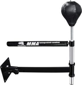 img 4 attached to Enhance Your MMA Skills with the INNOLIFE Wall Mount Punching Speed Trainer & Spinning Bar