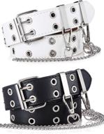 double grommet women belts buckle women's accessories logo