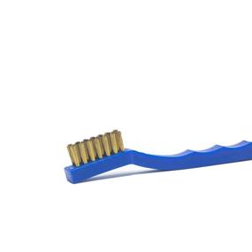 img 3 attached to 🧹 Osborn Economy Small Cleaning Stainless Brass Scratch Brush | 3/8" Brush Area Width | 7-1/4" Overall Length