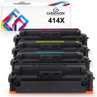 chenphon high yield compatible toner cartridge set for hp laserjet pro m454dw m454dn mfp-m479fdw m479fdn m479dw printer - hp 414x 414a w2020x w2021x w2022x w2023x, kcmy 4-pack logo