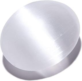 img 4 attached to 🌟 Enhance Your Well-Being with KALIFANO Selenite Palm Stone - Healing & Calming Effects | High Energy Selenite Satin Spar Worry Stone for Cleansing and Protection (Includes Information Card)