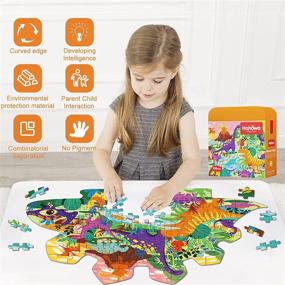 img 2 attached to Dinosaur Jigsaw Puzzles Matching Toddlers