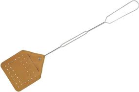 img 4 attached to 🪰 Handcrafted Wire Handle Flyswatter by Amish Valley Products: Durable Leather Swatter in Brown with Customizable Color Options