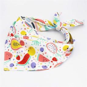 img 3 attached to 🐾 Free Sunday Breakfast Design Pet Dog Bandana Dog Scarf - Stylish Reversible Bandana for Dogs - 2-in-1 Dog Scarf (S) - Shop Now!