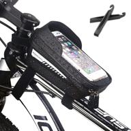 🚲 wubalge top tube bike bag: waterproof front frame bag with phone mount and touch screen - 6.5" cellphone storage, mountain bike accessories logo