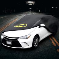 🦇 dc comics batman car cover - outdoor uv protection & water resistance for most sedans logo