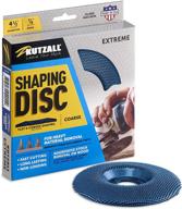 🪚 coarse kutzall extreme shaping disc - 4-1⁄2&#34; diameter x 7⁄8&#34; bore - woodworking angle grinder attachment for dewalt, bosch, milwaukee, makita - sd412x90 tungsten carbide abrasive logo