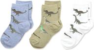 country kids little boys' real dinosaur socks - pack of 3 pairs logo