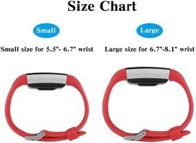 img 2 attached to 🔒 Ctriip Bands Replacement - Compatible for Charge 2, Sport Wristbands - Women & Men Wrist Accessories