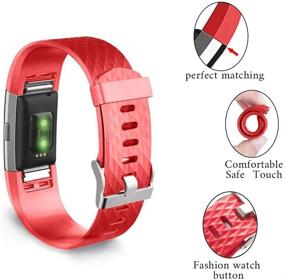 img 3 attached to 🔒 Ctriip Bands Replacement - Compatible for Charge 2, Sport Wristbands - Women & Men Wrist Accessories