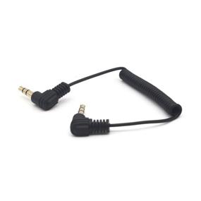 img 1 attached to 🔌 Riipoo Coiled 3.5mm Audio Cable - 2-Pack, 30cm Mini Coiled 3.5mm Headphone Cable, 90° 1/8" 3.5mm TRS Jack Male to Male Stereo Aux Audio Coiled Cord (M-M)