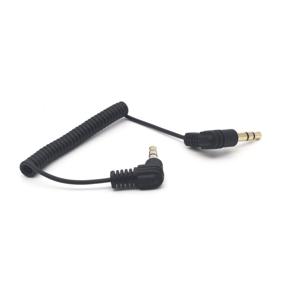 img 3 attached to 🔌 Riipoo Coiled 3.5mm Audio Cable - 2-Pack, 30cm Mini Coiled 3.5mm Headphone Cable, 90° 1/8" 3.5mm TRS Jack Male to Male Stereo Aux Audio Coiled Cord (M-M)