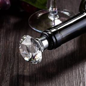 img 2 attached to Premium Crystal Top Wine Stopper with Silicone Seal – Stylishly Decorative, Ideal for Sealing Open Wine Bottles – Perfect Christmas Gift, Beautifully Packaged