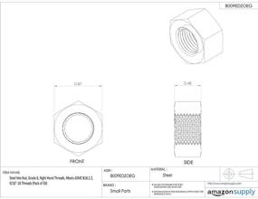 img 1 attached to Steel Finish B18 2 2 Thread Across Hardware for Nails, Screws & Fasteners