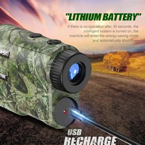 img 1 attached to 🔭 Hunting Laser Rangefinder REVASRI800/1000: Rechargeable Battery, Target Acquisition Technology, Easy-to-Use Clear Accurate Rangefinders for Hunters