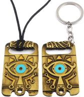 🔑 winssigma legend of zelda inspired necklace keychain jewelry set - perfect cosplay accessory for fans logo