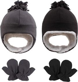 img 4 attached to Trapper Tassel Pompom Earflap Toddler Boys' Accessories via Cold Weather