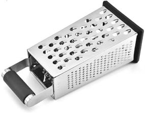 img 1 attached to 🧀 FIAMER Box Cheese Grater & Shredder Chopper: Four-sided Grater Peeler for Kitchen - Vegetables, Fruits, Cheese, and More!