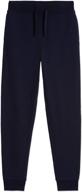 👖 nautica girls' cozy fleece jogger sweatpants: style and comfort combined logo