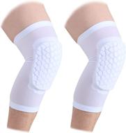 🏀 cantop knee pads and long leg sleeves braces for basketball, volleyball, football, and all contact sports - kids, youth, adults (girls, boys, women, men) - 2 pack логотип