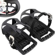 🚴 enhanced cycling experience: adjustable pedal adapter pedals with toe clips cage & straps for peloton bikes logo