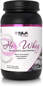 img 4 attached to Her Whey Cookies and Cream Pie 2lb Туба: Худейте изолированный протеин с BCAA и витаминами для женщин - наращивайте мышцы и усваивайте быстро! (30 порций по 21 г протеина или 18 очень больших порций по 28 г протеина)