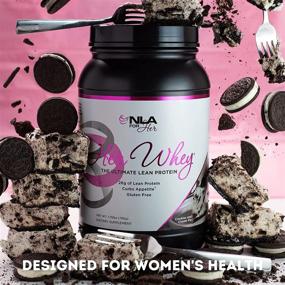 img 3 attached to Her Whey Cookies and Cream Pie 2lb Туба: Худейте изолированный протеин с BCAA и витаминами для женщин - наращивайте мышцы и усваивайте быстро! (30 порций по 21 г протеина или 18 очень больших порций по 28 г протеина)