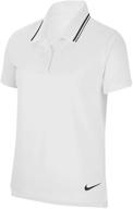 nike girls dri-fit victory polo: perfect fit for little kids/big kids logo