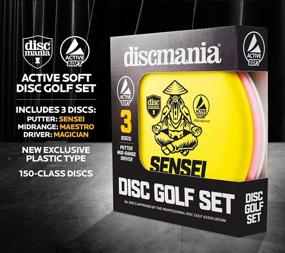 img 3 attached to Discmania Active Soft Disc Golf Set: Putter, Mid-Range, and Driver - 3 Disc Set (Colors Vary)